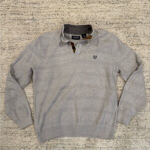 Chaps Light Gray Men's Crewneck Sweater